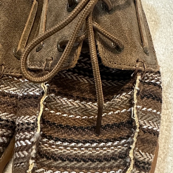 Twisted X Women's Brown Striped Boat Shoes - Picture 6 of 11